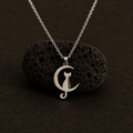 Harmony Cat Necklace with elegant minimalist feline design