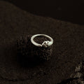 adjustable silver cat ring