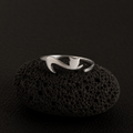 adjustable silver cat ring